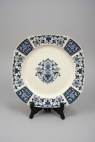 Assiette carrée ancienne gien - carrée,