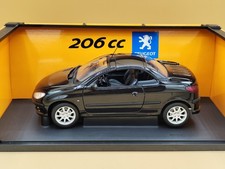 1/18 Peugeot 206 CC "Coupé Cabriolet" Noir 2001 Gate