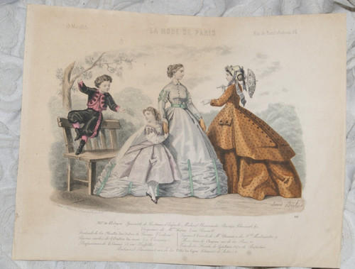 Ancienne gravure mode - gravure,
