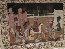 Peinture sur Soie Perse Grand