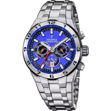 Montre-bracelet analogique Festina Chrono Bike F206703 en acier inoxydable bleu