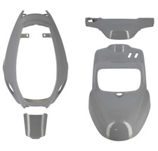 Kit carénage (X4) gris nardo pour scooter Mbk booster Yamaha bws 2T 50cc 2004