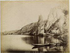 G.H. Phot. Belgium, Dinant, Le Rocher Bayard Vintage Albumen Print, Belgium  