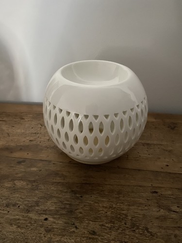 Brûle parfum blanc céramique