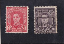 AUSTRALIE 2 TIMBRES ANCIENS