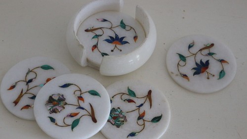 Set dessous verre marbre - dessous,