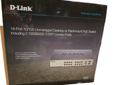 D-Link DES-1018MP 18 Port 10/100 Fast Ethernet Unmanaged PoE Switch