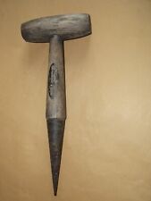 plantoir ancien  en bois et fer ancien outil de jardinage