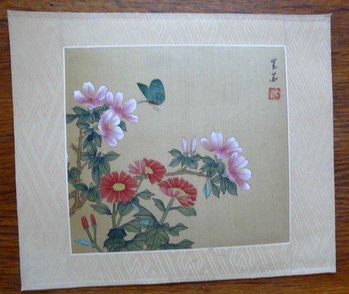 Peinture sur soie asie - soie,