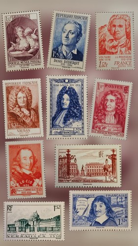 Rare lot des timbres à - rare,