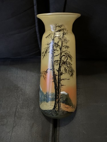 Vase verre peint - vase, art