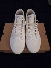 Globe Gillette Mid skate shoes, cream leather, sz 12