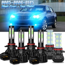 6pcs Bulbs LED Headlights Fog Lights For Chrysler PT Cruiser 2001-2003 2004 2005