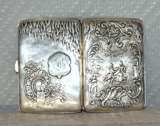 Etuis à cigarette en argent massif tête de sanglier