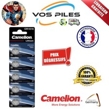 Pile bouton CR1616 DL1616 BR1616 ECR1616 EL1616 Lithium 3V 50 mAh Camelion