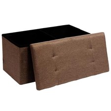 Coffre Pouf Conteneur Marron
