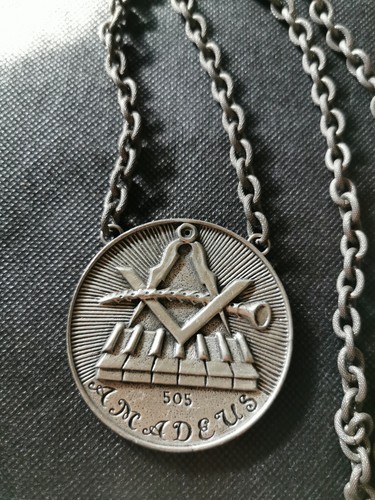 Ancien collier pendentif etain - collier,