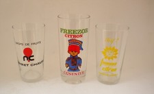 Lot de 3 verres anciens à