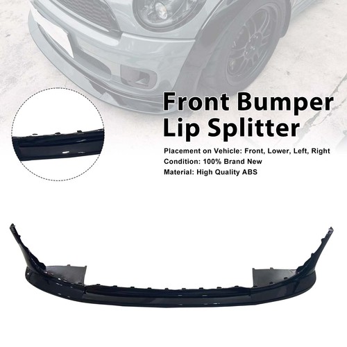 Black front bumper - black, lip