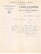 Invoice.AM19395.Roanne.1916.Gamet & Chuzeville.Clog flanges.Corrier.Leather.