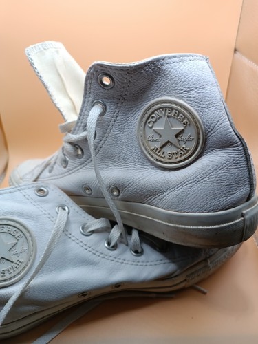 Converse blanche cuir - converse,