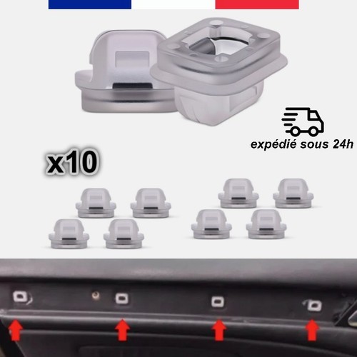 10x clips fixation garniture - 10x,