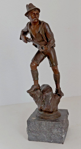 Chasse ancienne statue en - chasse,