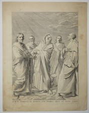 MELLAN Claude."Kinship of the Virgin". 1648. Chisel.