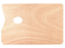 Palettes rectangulaires en bois pour peinture à l'huile acrylique 30x40 Cm
