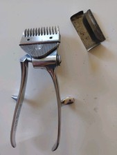 Vintage Antique Chrome Steel Hand Beard and Hair Trimmer