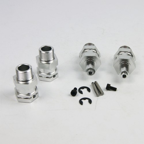 Silver wheel axle hub extender - silver,
