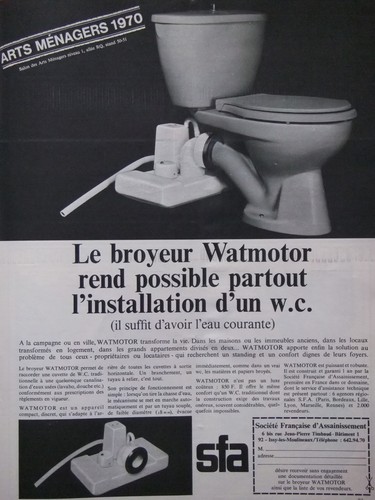 Publicité presse 1970 - de, wc