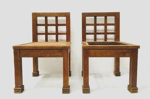 Paire chaises - paire, de