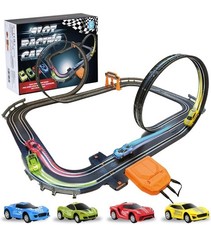 Slot Car Race Tracks, Electric Race Car Track Set Racing Toy Gift for Kids Boys
