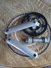 Cannondale Magic Motorcycle Mountain Bike Crankset With Bottom Bracket And Rings