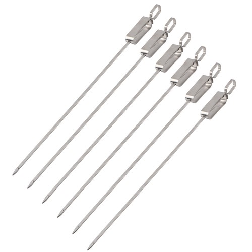 6pcs kebab skewers acier - skewers, en