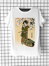 Tee-shirt Demon Slayer Nezuko Sakuras et papillons Cosplay Manga Animé japonais