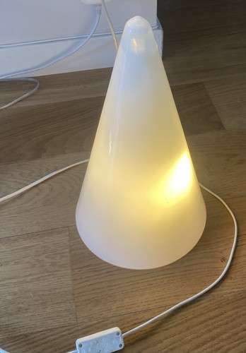 Lampe cone teepee verre - lampe,