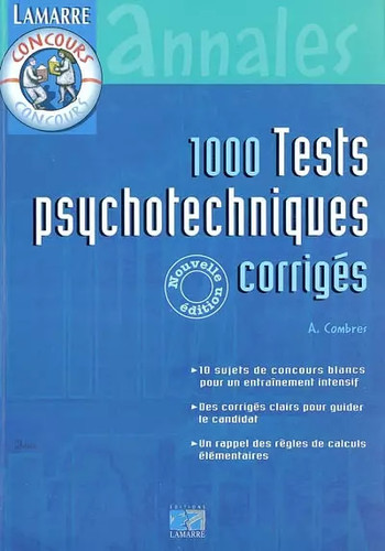 1000 tests psychotechniques - tests,