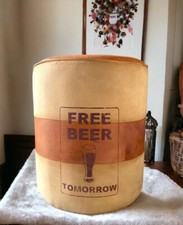 Ottoman En Cuir Vintage