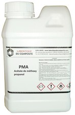 PMA. Acétate de Méthoxy Propanol. Solvant, retardateur de prise pour les résines