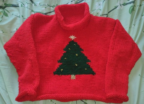 Handmade red sweater - handmade,