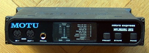 Interface midi motu - midi,