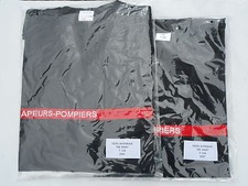 2  T SHIRTS SAPEURS POMPIERS