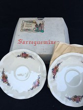 Lot de 6 sous tasses Sarreguemines Obernai dans sa boite d'origine