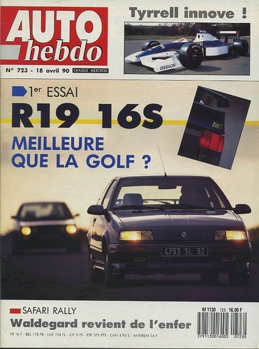 Auto hebdo 723 04 1990 - hebdo, n°723