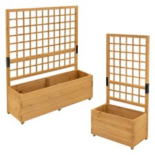 Jardinière avec treillis en