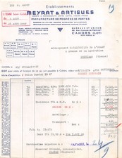 1957 MANUFACTURE DE HANDLES DE DOOR ETS MEYRAT & ARTIGUES A CAHORS - GROUP