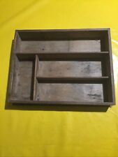 Range Couverts Casier Bois Vintage