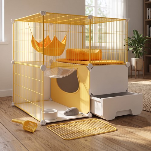 Chenil pour chat - , d'intérieur